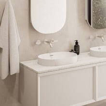 Mono 475mm Pill Semi-Inset Basin with Overflow